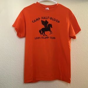 Halloween MEDIUM Camp Half-Blood Orange Shirt